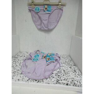 Vanity Fair Women Style18108 Illumination String Bikini 6 Pairs Lavender 7/L New